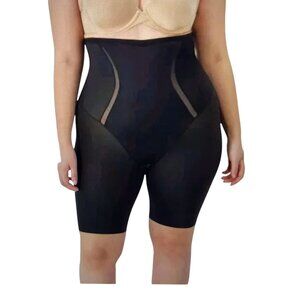 Maidenform Black High Waist Thigh Slimmer Firm Size:XL